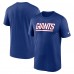 New York Giants Nike Royal Primetime Legend Wordmark Performance T-Shirt