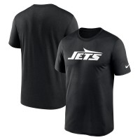 New York Jets Nike Black Primetime Legend Wordmark Performance T-Shirt