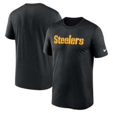 Pittsburgh Steelers Nike Black Primetime Legend Wordmark Performance T-Shirt Pittsburgh Steelers Nike Black Primetime Legend Wordmark Performance T-Shirt