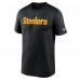 Pittsburgh Steelers Nike Black Primetime Legend Wordmark Performance T-Shirt