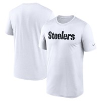Pittsburgh Steelers Nike White Primetime Legend Wordmark Performance T-Shirt