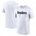 Pittsburgh Steelers Nike White Primetime Legend Wordmark Performance T-Shirt Pittsburgh Steelers Nike White Primetime Legend Wordmark Performance T-Shirt