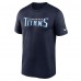 Футболка Tennessee Titans Nike Primetime Legend Wordmark Performance - Navy