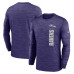 Футболка с длинным рукавом Baltimore Ravens Nike Purple Sideline Velocity Dri-FIT Футболка с длинным рукавом Baltimore Ravens Nike Purple Sideline Velocity Dri-FIT