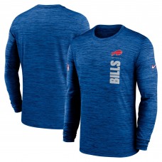 Футболка с длинным рукавом Buffalo Bills Nike 2024 Sideline Velocity Performance - Royal
