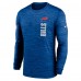 Футболка с длинным рукавом Buffalo Bills Nike 2024 Sideline Velocity Performance - Royal