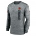 Футболка с длинным рукавом Cincinnati Bengals Nike 2024 Sideline Velocity Performance - Gray