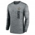 Футболка с длинным рукавом New Orleans Saints Nike 2024 Sideline Velocity Performance - Gray