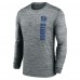Футболка с длинным рукавом New York Giants Nike 2024 Sideline Velocity Performance - Gray