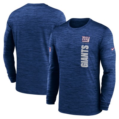 Футболка с длинным рукавом New York Giants Nike 2024 Sideline Velocity Performance - Royal