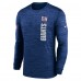 Футболка с длинным рукавом New York Giants Nike 2024 Sideline Velocity Performance - Royal