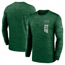 Футболка с длинным рукавом New York Jets Nike 2024 Sideline Velocity Performance - Green
