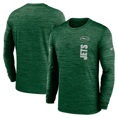 Футболка с длинным рукавом New York Jets Nike 2024 Sideline Velocity Performance - Green