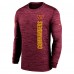 Футболка с длинным рукавом Washington Commanders Nike 2024 Sideline Velocity Performance - Burgundy