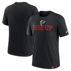 Футболка Atlanta Falcons Nike Blitz Tri-Blend - Heather Black