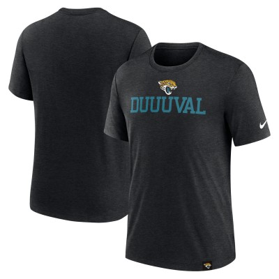 Футболка Jacksonville Jaguars Nike Blitz Tri-Blend - Heather Black