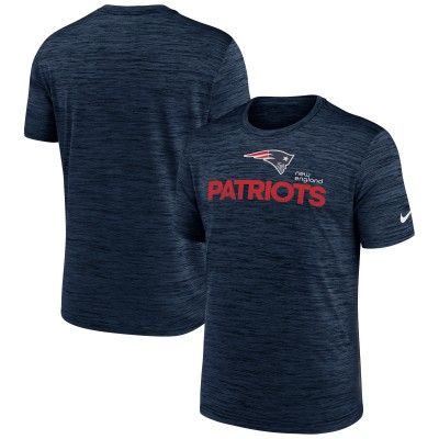 New England Patriots Nike Navy Blitz Velocity Modern Dri-FIT T-Shirt