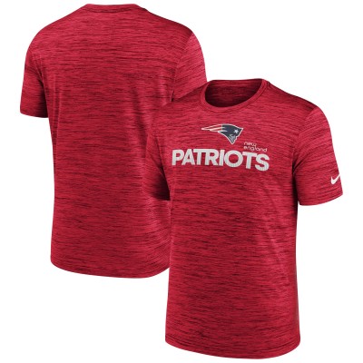 New England Patriots Nike Red Blitz Velocity Modern Dri-FIT T-Shirt