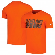Футболка Cleveland Browns Nike Primetime Wordmark Essential - Orange
