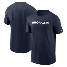 Футболка Denver Broncos Nike Primetime Wordmark Essential - Navy