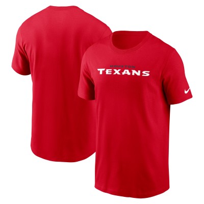 Футболка Houston Texans Nike Red Primetime Wordmark Essential