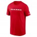 Футболка Houston Texans Nike Red Primetime Wordmark Essential