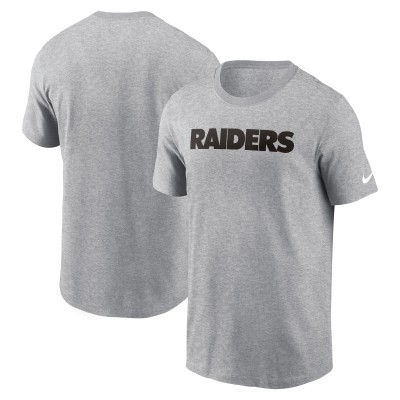 Футболка Las Vegas Raiders Nike Primetime Wordmark Essential - Heather Gray