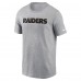 Футболка Las Vegas Raiders Nike Primetime Wordmark Essential - Heather Gray