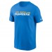 Футболка Los Angeles Chargers Nike Primetime Wordmark Essential - Powder Blue