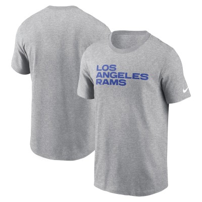 Футболка Los Angeles Rams Nike Primetime Wordmark Essential - Heather Gray