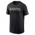 Футболка New Orleans Saints Nike Black Primetime Wordmark Essential