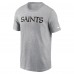 Футболка New Orleans Saints Nike Primetime Wordmark Essential - Heather Gray