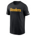 Футболка Pittsburgh Steelers Nike Black Primetime Wordmark Essential