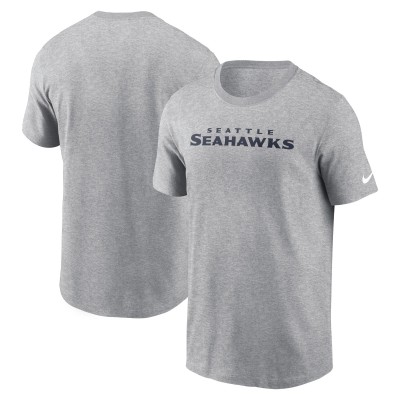 Футболка Seattle Seahawks Nike Primetime Wordmark Essential - Heather Gray