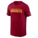 Футболка Washington Commanders Nike Primetime Wordmark Essential - Burgundy