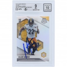 Najee Harris Pittsburgh Steelers Autographed 2021 Panini Mosaic Silver #313 Beckett Fanatics Witnessed Authenticated 9/10 Rookie Card