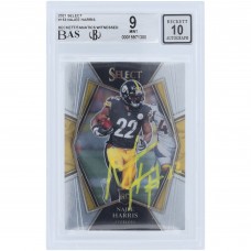Najee Harris Pittsburgh Steelers Autographed 2021 Panini Select #153 Beckett Fanatics Witnessed Authenticated 9/10 Rookie Card