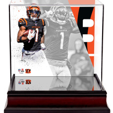 Ja'Marr Chase Cincinnati Bengals Deluxe Mini Helmet Case Ja'Marr Chase Cincinnati Bengals Deluxe Mini Helmet Case