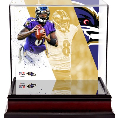 Lamar Jackson Baltimore Ravens Deluxe Mini Helmet Case