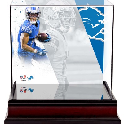 Amon-Ra St. Brown Detroit Lions Deluxe Mini Helmet Case