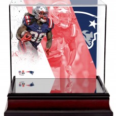 Rhamondre Stevenson New England Patriots Deluxe Mini Helmet Case