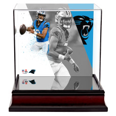 Bryce Young Carolina Panthers Fanatics Authentic Deluxe Mini Helmet Case Bryce Young Carolina Panthers Fanatics Authentic Deluxe Mini Helmet Case