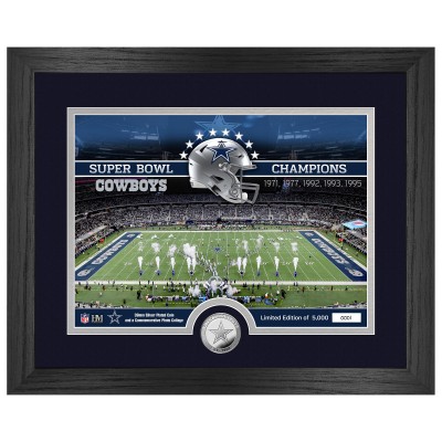 Dallas Cowboys Highland Mint 13 x 16 Stadium Silver Coin Photo Mint