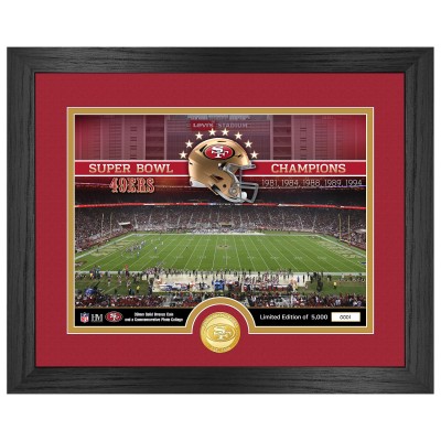San Francisco 49ers Highland Mint 13 x 16 Stadium Bronze Coin Photo Mint