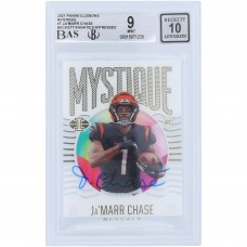 JaMarr Chase Cincinnati Bengals Autographed 2021 Panini Illusions Mystique #MY-7 Beckett Fanatics Witnessed Authenticated 9/10 Rookie Card