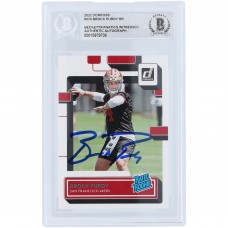 Brock Purdy San Francisco 49ers Autographed 2022 Panini Donruss #374 Beckett Fanatics Witnessed Authenticated Rookie Card