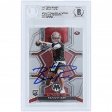 Brock Purdy San Francisco 49ers Autographed 2022 Panini Mosaic #367 Beckett Fanatics Witnessed Authenticated Rookie Card
