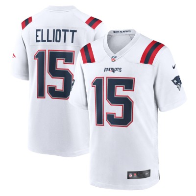 Игровая джерси Ezekiel Elliott New England Patriots Nike Game Player - White