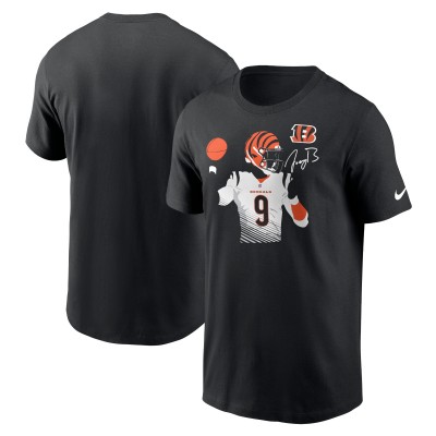 Футболка Joe Burrow Cincinnati Bengals Nike Player Graphic - Black