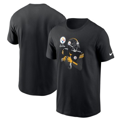 Футболка Pittsburgh Steelers Kenny Pickett Nike Black Player Graphic